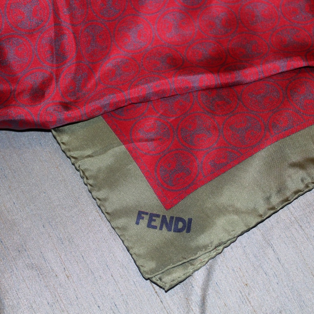 Vintage Fendi Silk Scarf
